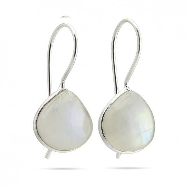 UniArt - Wholesale Dangle Earrings - Silver and stone earrings, basic pear model7