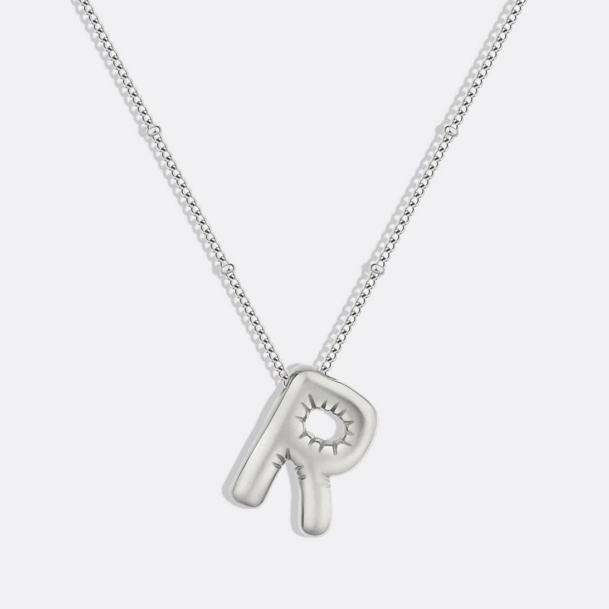 Mint & Lily - Wholesale Pendant/Charm Necklace - Balloon Initial Necklace with Satellite Chain35