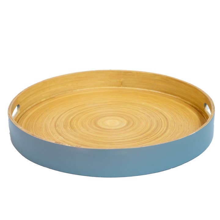 porter green | style + sustainability - Wholesale Serving tray - Smoke | Sebss Large | Biodegradable Bamboo Tray