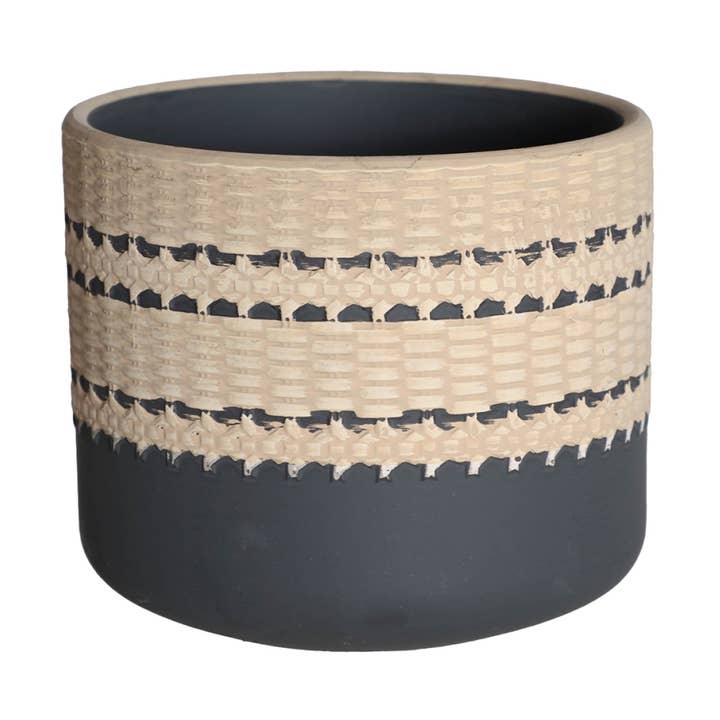 B&B - Wholesale Plant Pot - Terracotta Planter, In Gray, 12X12X10cm0