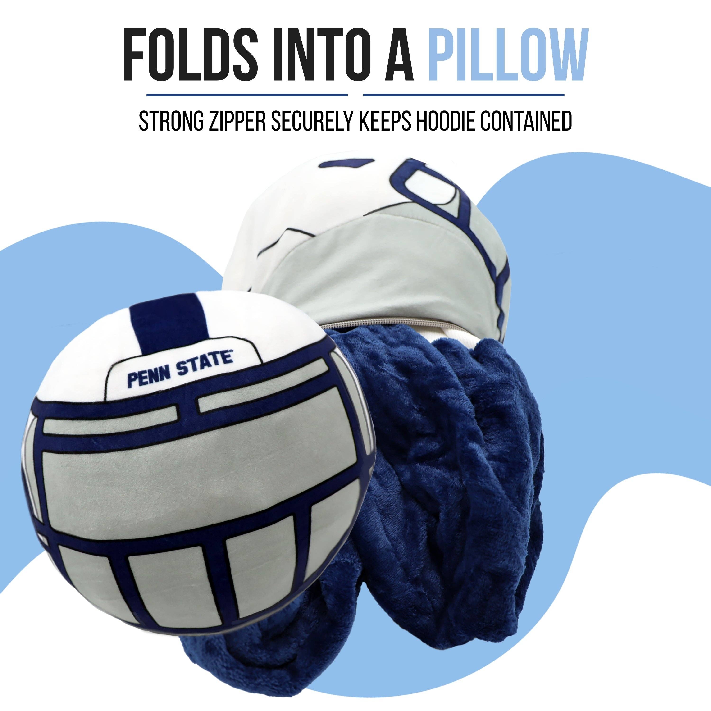 OrangeOnions - Wholesale Throw Blanket - Penn State University Helmet Blanket Hoodie & Pillow2