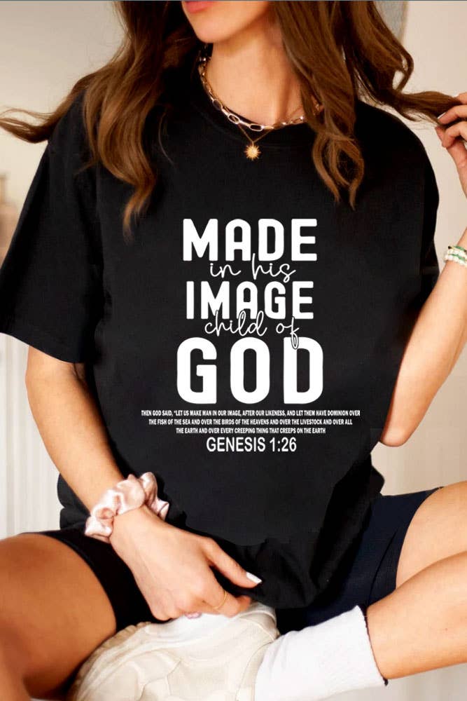 Top Avenue - Wholesale Screen Printed T-Shirt - Women's - Made in His Image Child Of God, Unisex Round Neck T-Shirt12