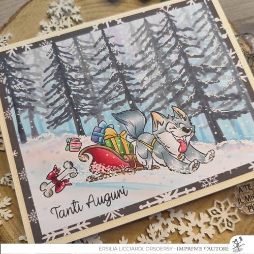 Impronte D'Autore - Vente Tampon encreur/décoratif - Tampons en polymère transparent Furry Wishes3