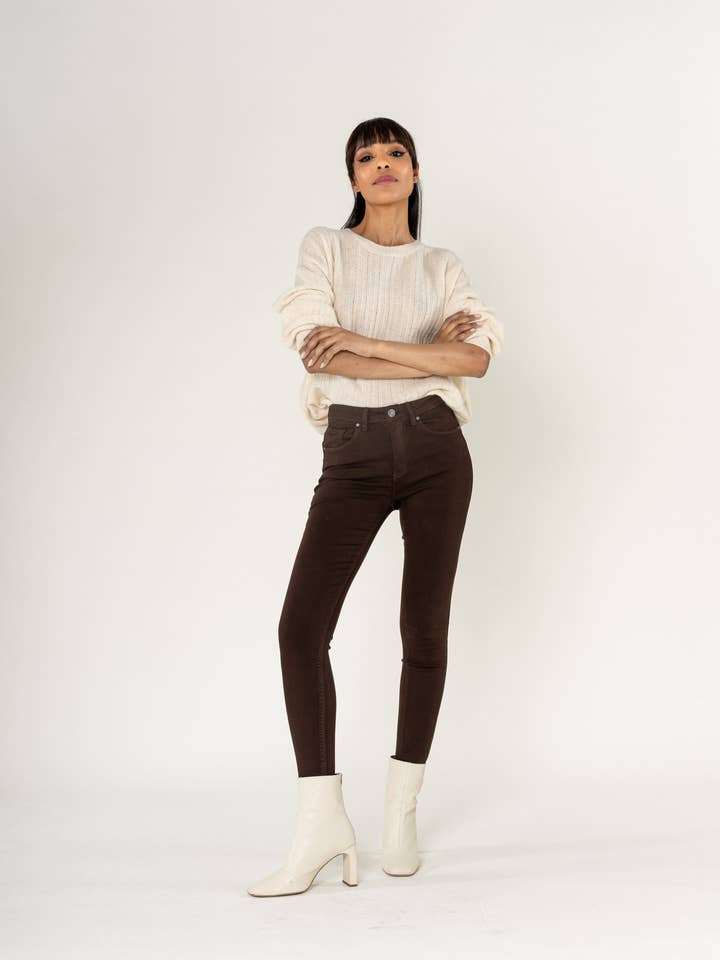 Nina Carter – wholesale Jeans - Dam – Skinny Tryck Upp Bekväm Hög Midja Super Stretch P1062