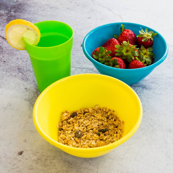 Youngever - Wholesale Bowl - Youngever 9 Pack 22OZ Plastic Cereal Soup Bowls - Rainbow2