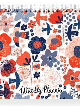 Birds and Flowers Weekly Planner for wholesale by ecojot