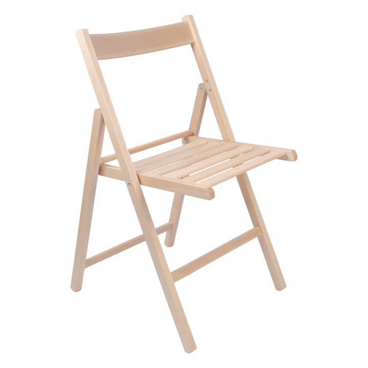 Rinkit Ltd - Wholesale Chair - Beech Wood Folding Chair - By Harbour Housewares