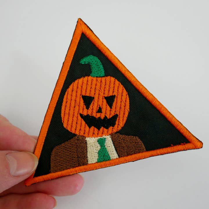Junkyard Witch - Wholesale Patch - Dwight Schrute o' Lantern Office Halloween Iron On Patch1