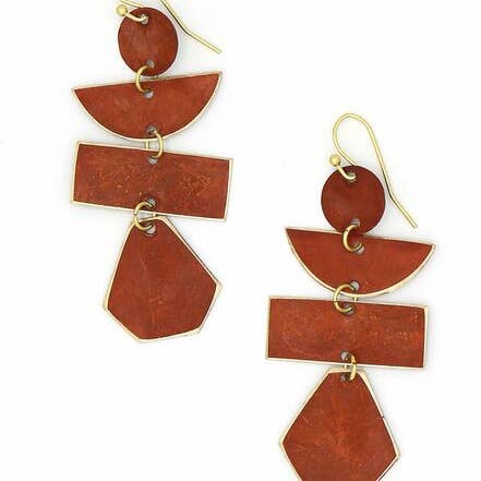 Fair Anita – wholesale Dangle earrings – Pagoda Painted Earrings