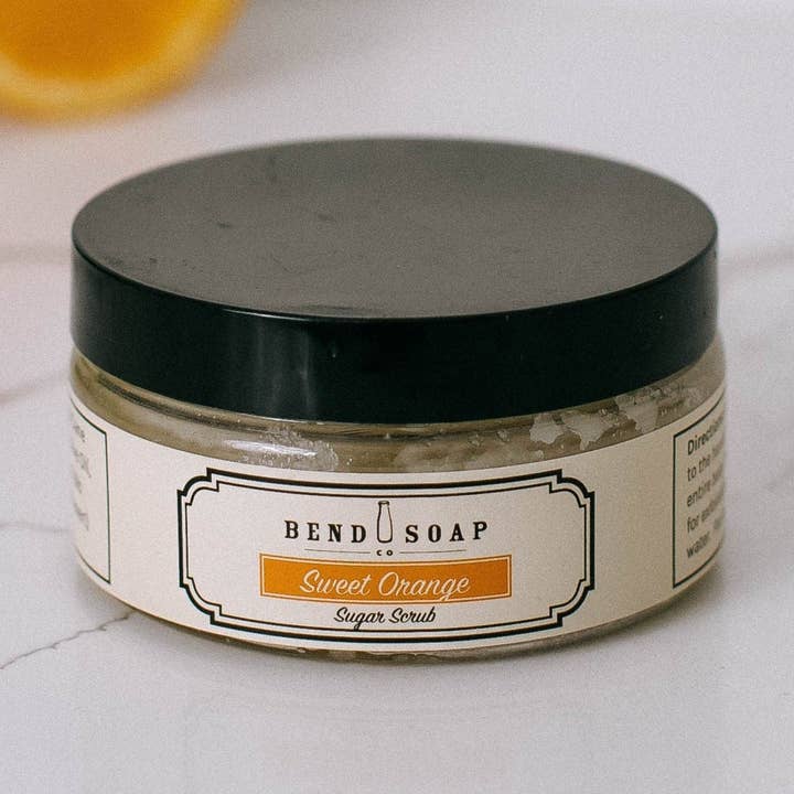 Sweet Orange Sugar Scrub for wholesale by Bend Soap Company