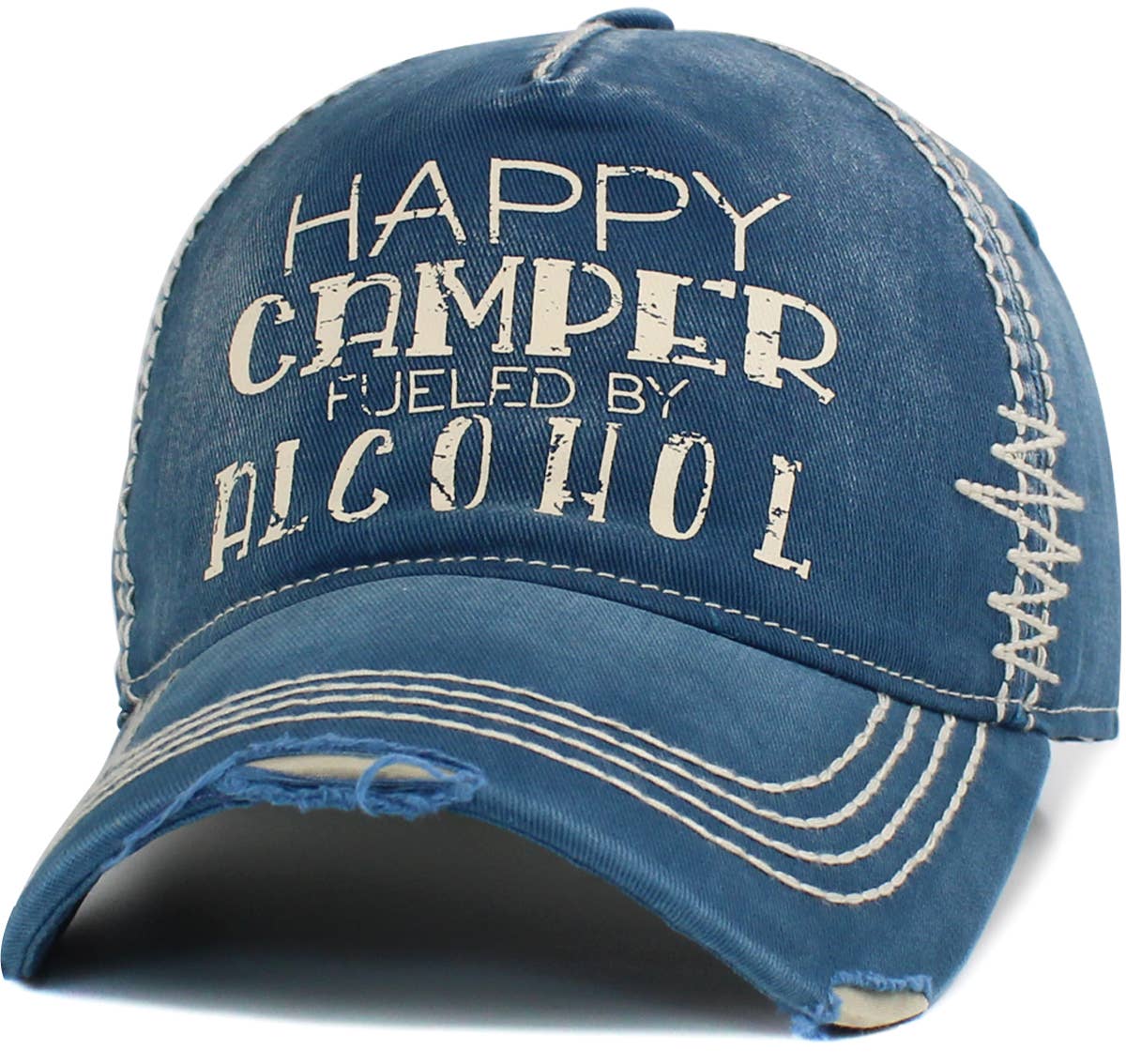 KBETHOS - Wholesale Baseball Cap - Unisex - Happy Camper Fueled By Alcohol Vintage Ballcap3