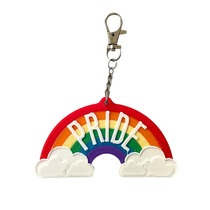 Two Brides Presents - Wholesale Keychain - Unisex - 3D HAPPY PRIDE RAINBOW ARC Key Chain1