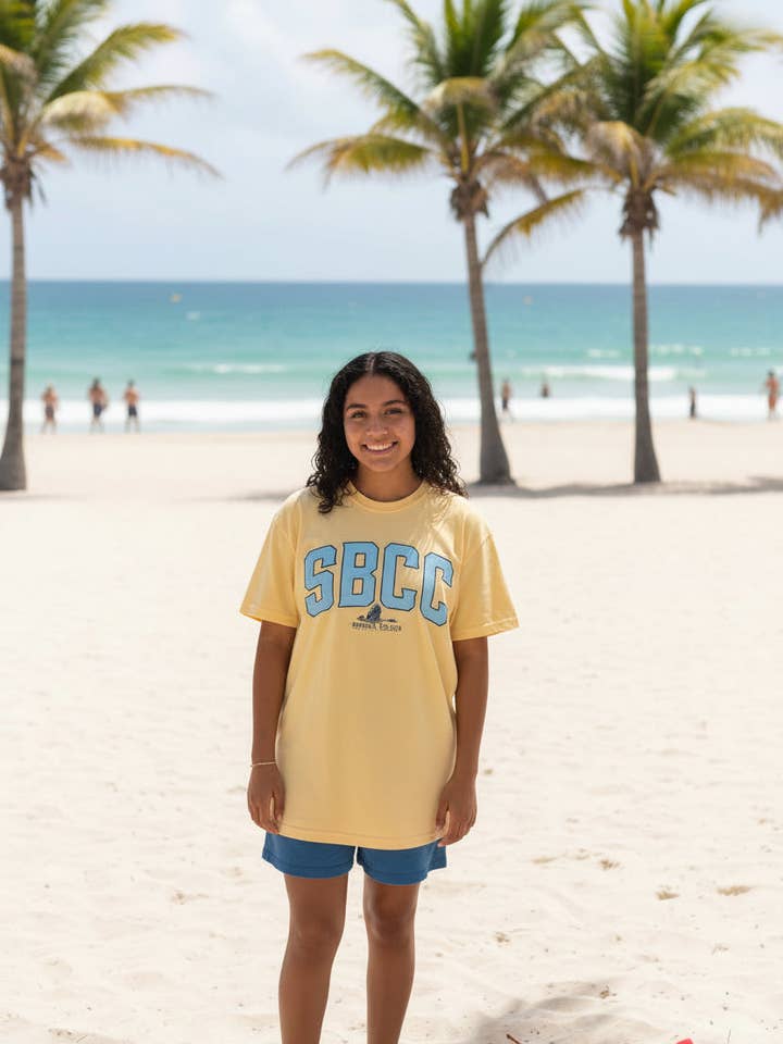 Full Front SBCC Blue Logo for wholesale by Speckle Bellies Clothing Company