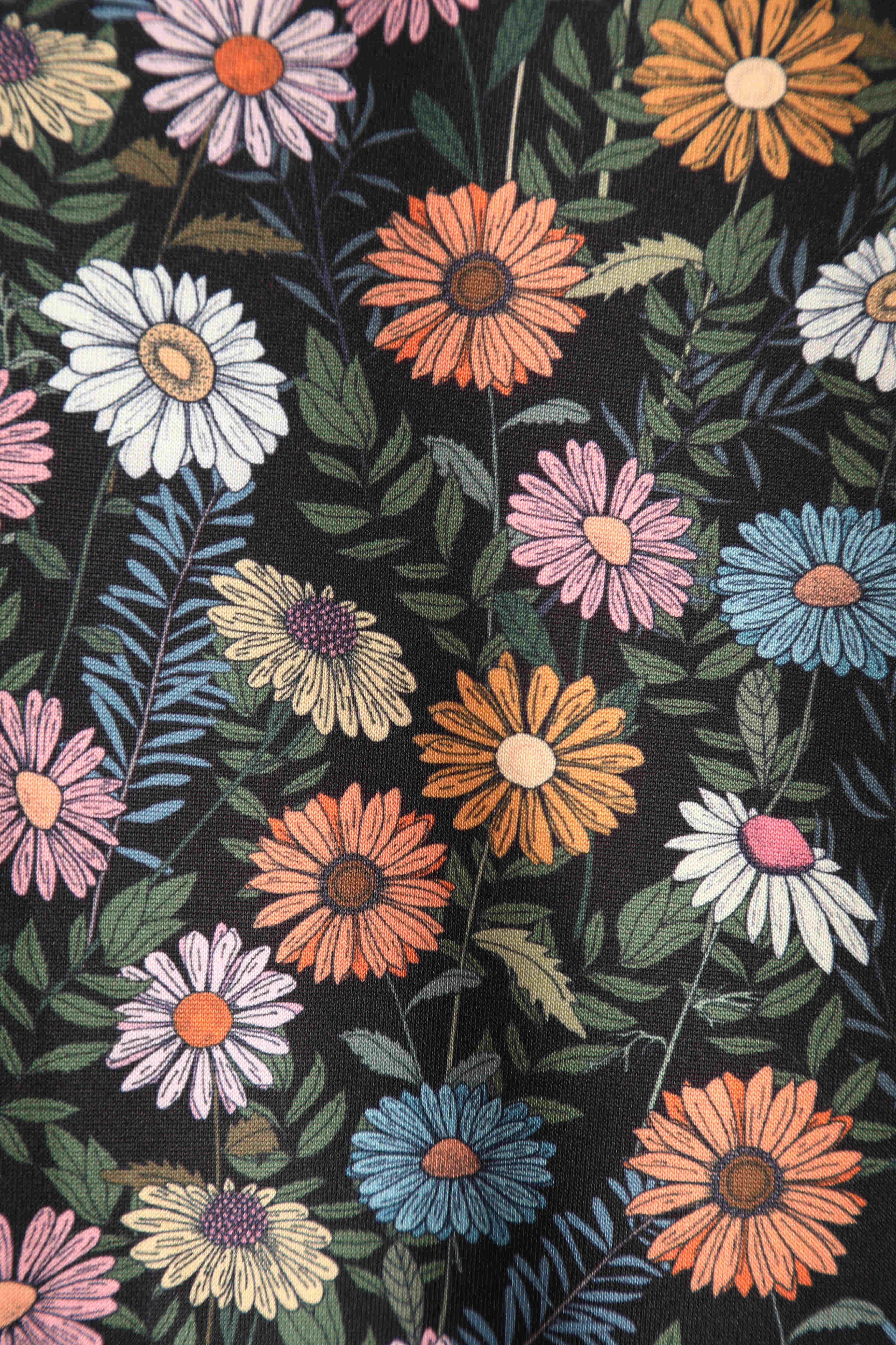 Dolly & Dotty – wholesale Dress – Women's – Lily Black Wildflower Off-Shoulder Dress1