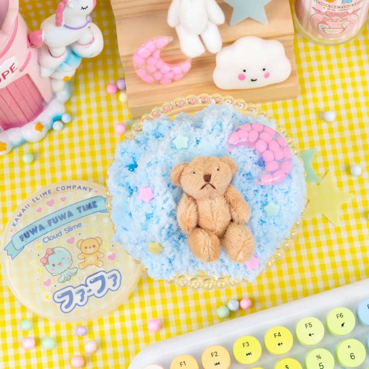 Kawaii Slime Company - Vente Pâte ingénieuse/slime – enfant - Fuwa Fuwa Time Icee Cloud Slime (4 pièces/boîte)
