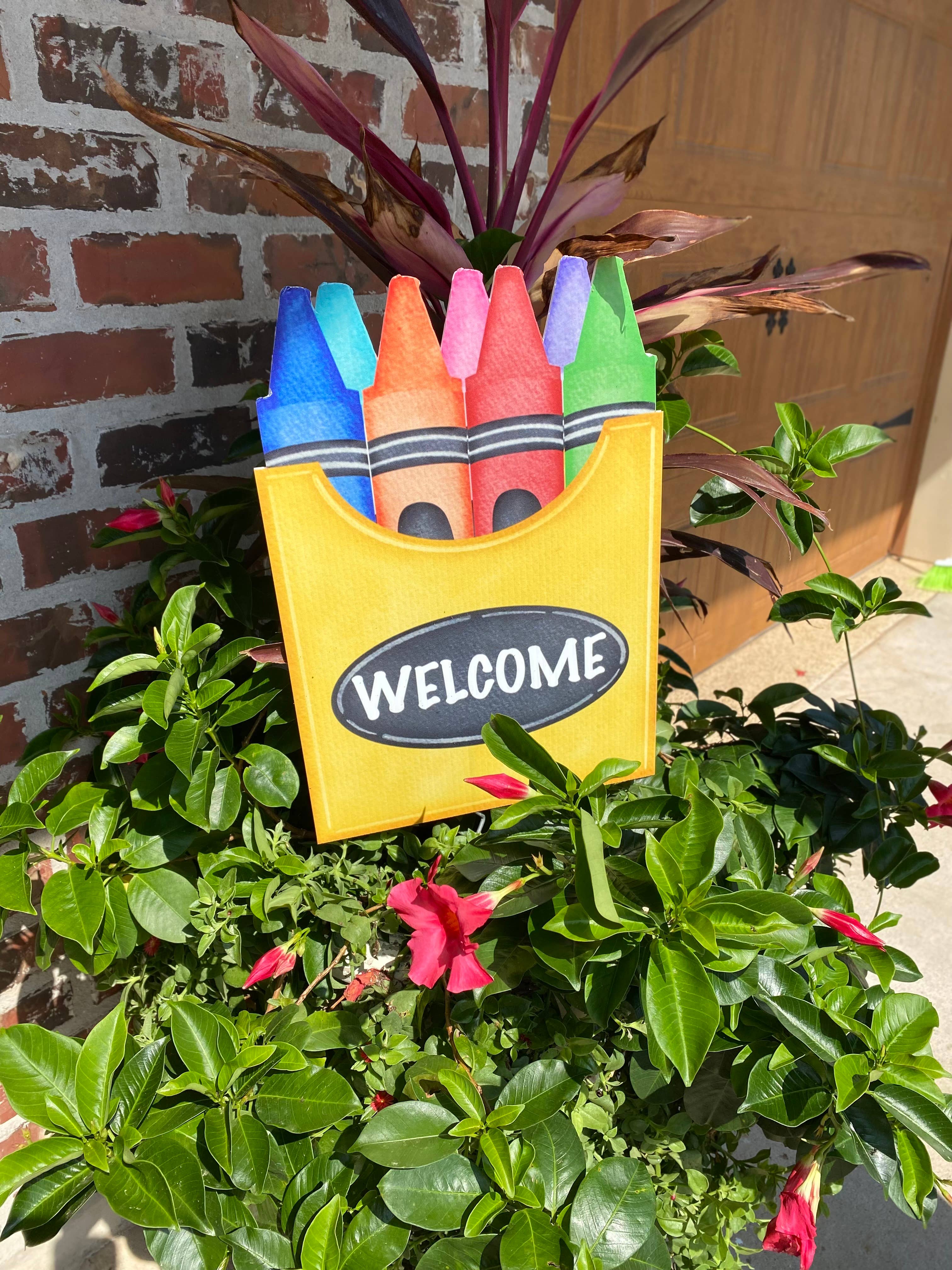 Lovely Reese - Wholesale Outdoor Sign - Crayons 1