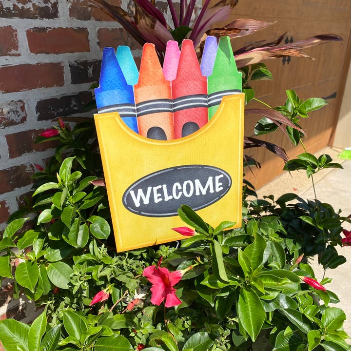 Lovely Reese - Wholesale Outdoor Sign - Crayons 1