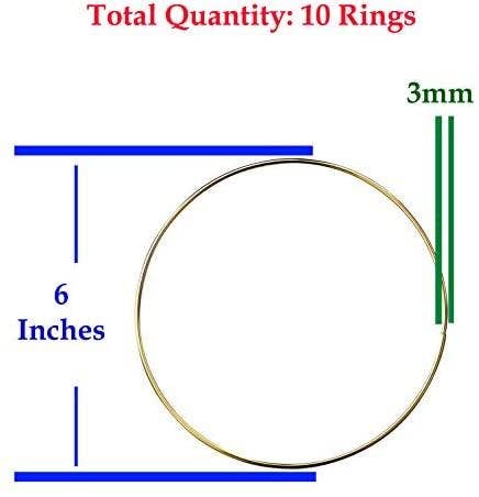 Gold-Ton Mandala Crafts Metallringe für Traumfänger, Makramee, Kranzrahmen und DIY Basteln für den Großhandel auf Faire2