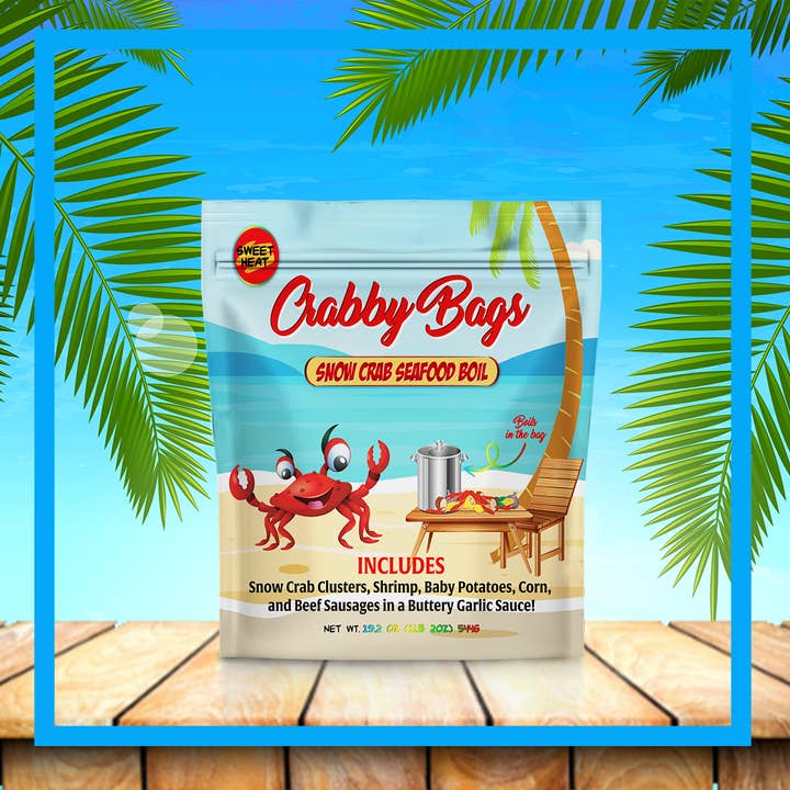 Sweet Heat Snow Crab Boil | Frozen Seafood Boil in a bag | Crabby Bags for wholesale by Crabby Bags Wholesale Shopping