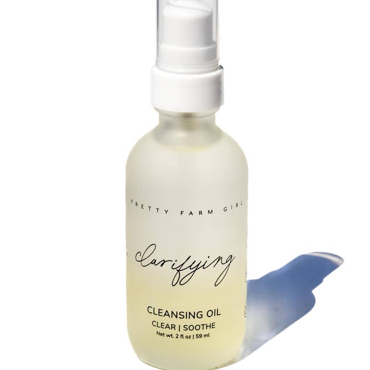 Huile nettoyante clarifiante pour peaux à tendance acnéique pour la vente par Pretty farm girl