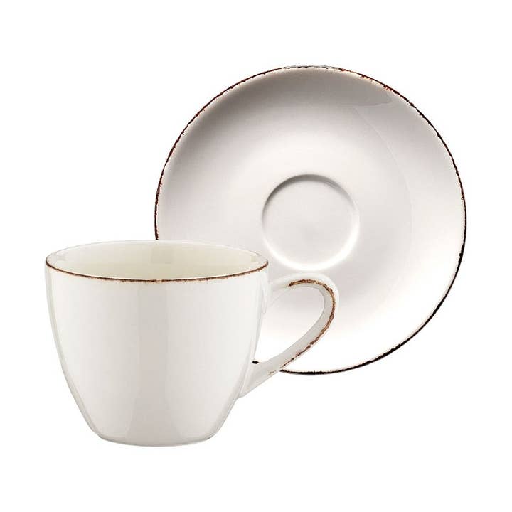Retro Bistro 3 oz. Espresso Cup+Saucer Set for 4 for wholesale by TURGLA HOME