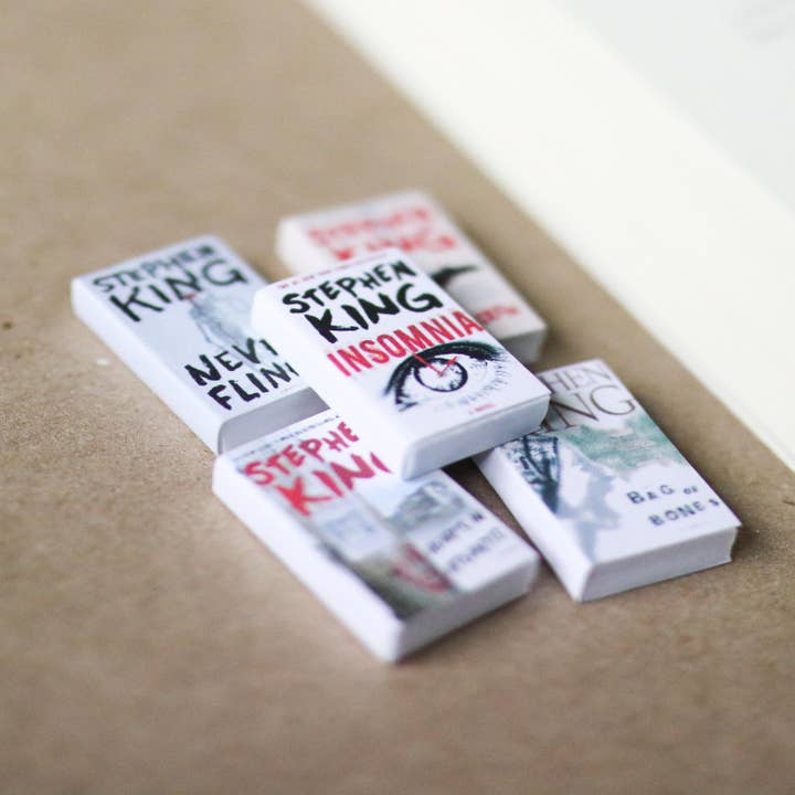 The Sticker Shop - Wholesale Decorative Figurine - Handmade MINI Stephen King Books (set of 5 mini books)2