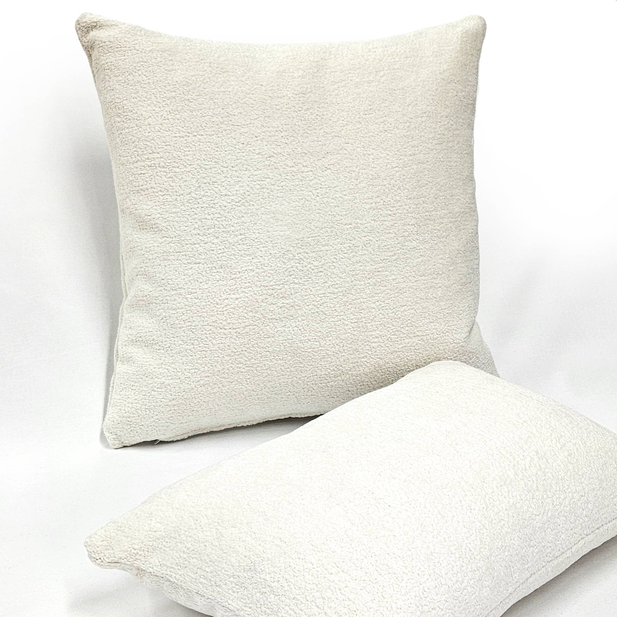 Pillow Decor – Almofada decorativa/de sofá por atacado – Almofada Quadrada Orleans Alabaster Cream Boucle, 50x50 cm2