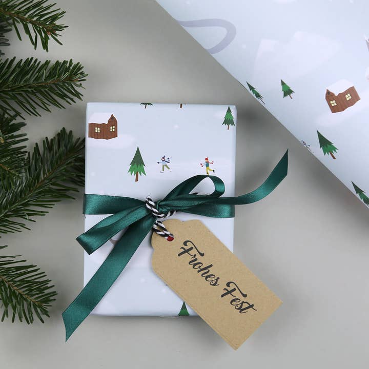 Kunst an Papier - Wholesale Flat Wrap - Christmas Chris Wrapping Paper