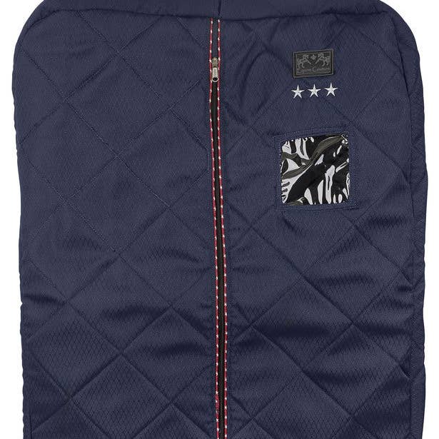 Navy Equine Couture Super Star Garment Bag for wholesale on Faire0