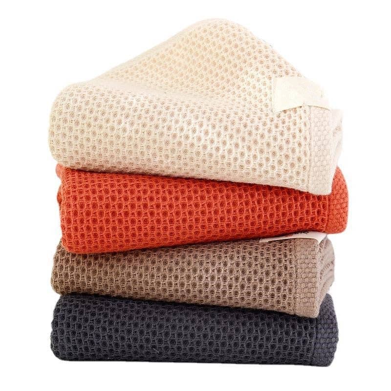 FurDecoration – wholesale Hand towel – Solid Color Soft Honeycomb Adult Towel3