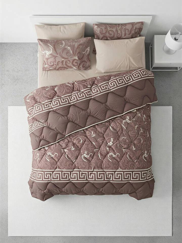 Conjunto de Mantas de Algodão Bege por atacado de Ortum Life