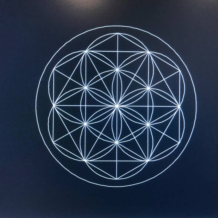 Sacred Tribe - Wholesale Crystal Grid - Seed of Life Triangles and Hexagons Laser Cut Crystal Grid