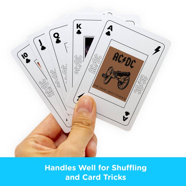 AQUARIUS, GAMAGO, ICUP, & ROCK SAWS by NMR Brands - Wholesale Playing Cards - AC/DC - In Rock We Trust Playing Cards