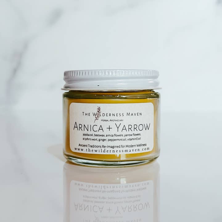The Wilderness Maven Herbal Apothecary - Wholesale Healing Salve/Balm/Cream - Arnica + Yarrow Pain Relief Salve