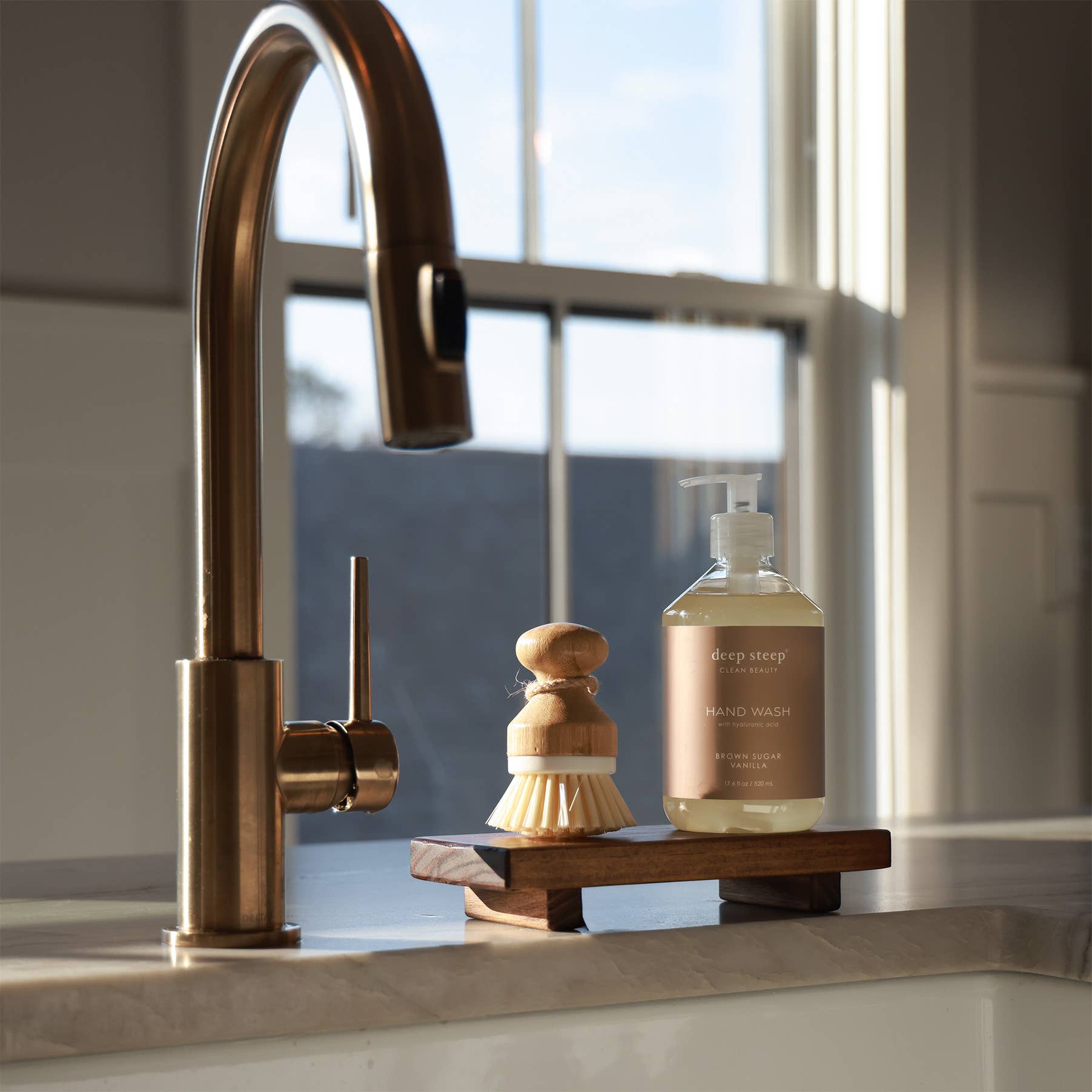 Deep Steep Clean Beauty - Wholesale Hand Soap/Wash - Argan Oil Liquid Hand Wash - Brown Sugar Vanilla - 17.6oz4