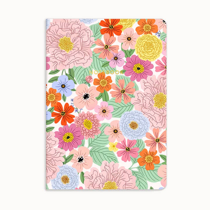 Summer Floral | Sewn Notebook for wholesale by Linden Paper Co.