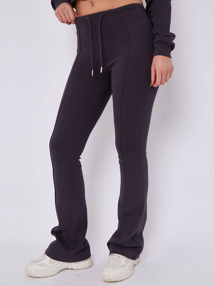 AX Labels - Wholesale Lounge Set - Women's - Interlock Cropped Zip Hoodie and Flared Trouser Set7