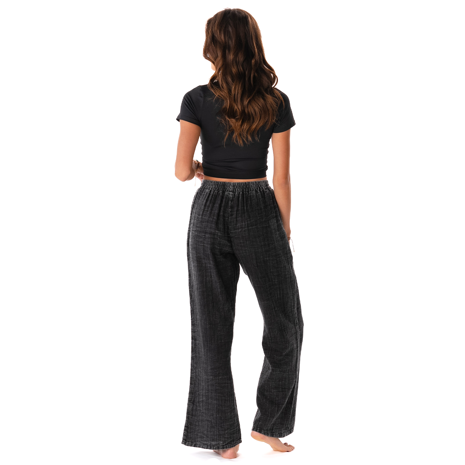 Lotus and Luna - Wholesale Pants - Women's - Vintage Black Cabana Pants4