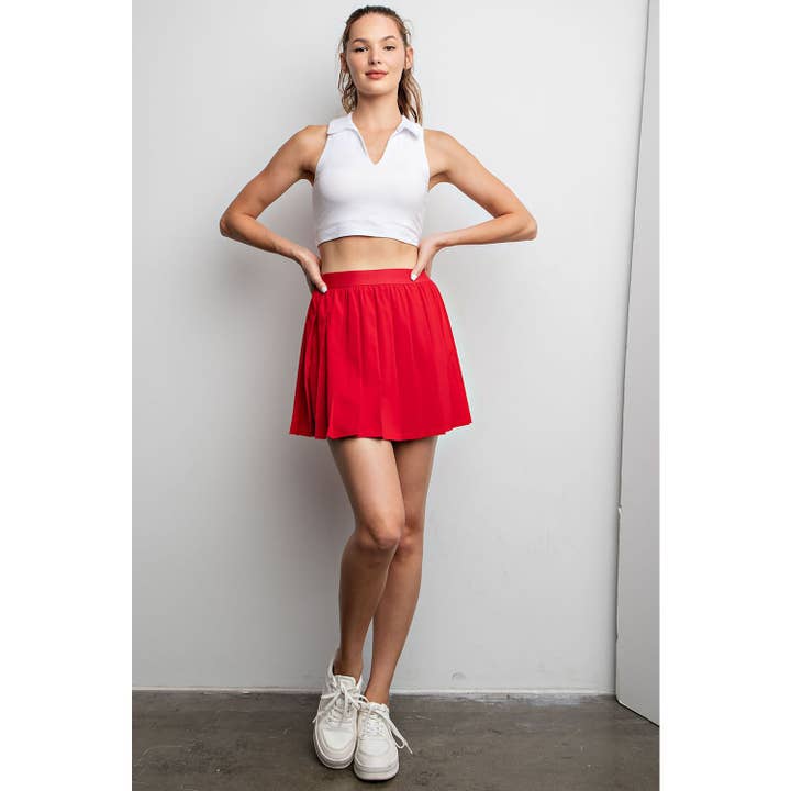 Rae Mode - Wholesale Skort - Women's - STRETCH WOVEN ACTIVE PLEAT TENNIS SKORTS24