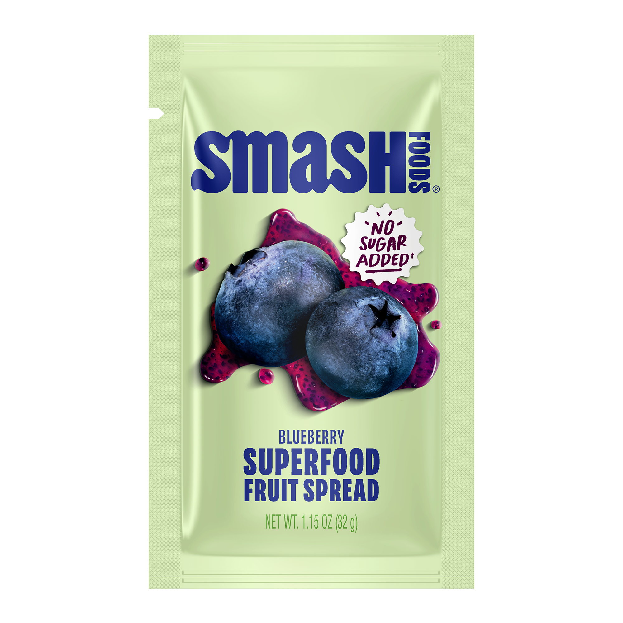 Smash Foods - Wholesale Jam/Jelly - Blueberry - Smash Single Serve Squeezies1