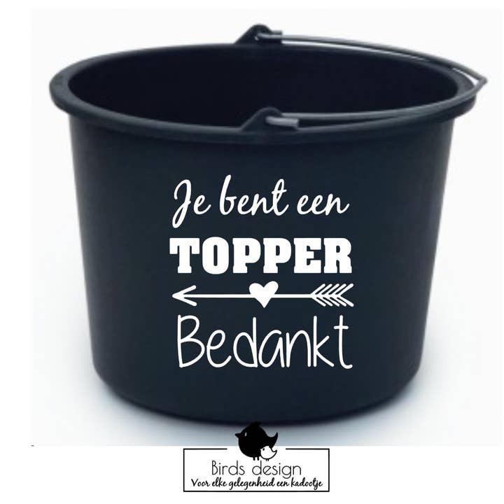 Bucket Du är en vinnare, tack! för wholesale av Birds design