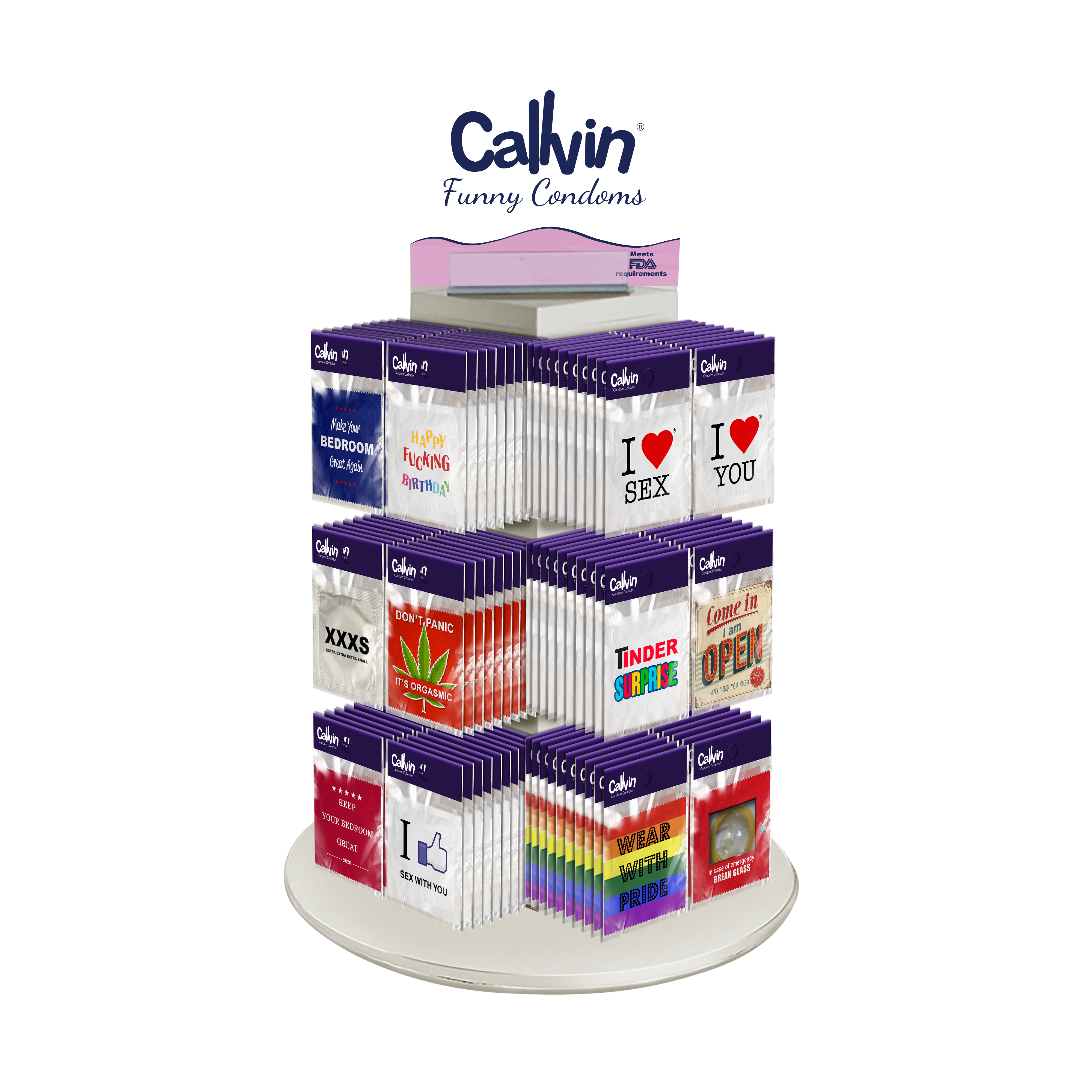 CALLVIN - Vente Présentoir – papeterie et articles fantaisie - Kit de démarrage 24 modèles0