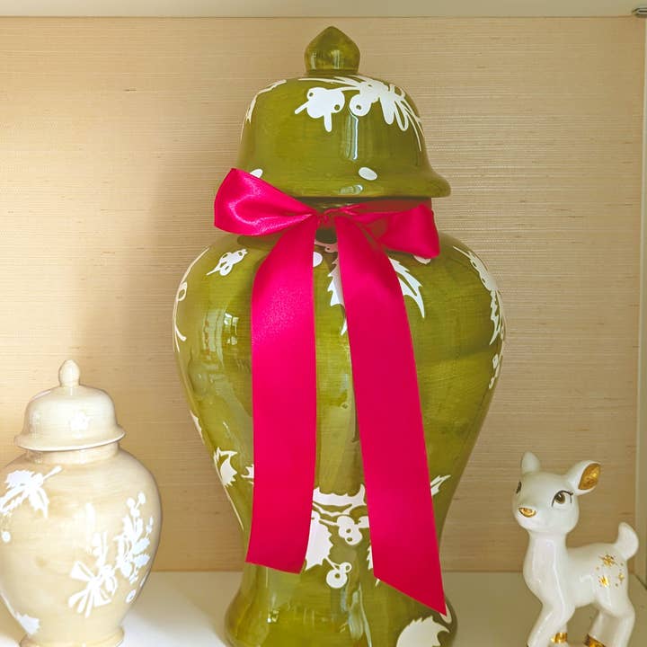 Lo Home | Ruby Clay - Wholesale Decorative Jar - Deck the Halls Ginger Jars in Red8
