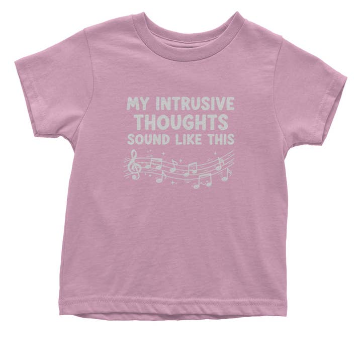 Expression Tees - Wholesale Bodysuit (Non-Footed) - Baby - My Intrusive Thoughts Sound Like Music Infant One-Piece Romper Bodysuit Or Toddler T-shirt9