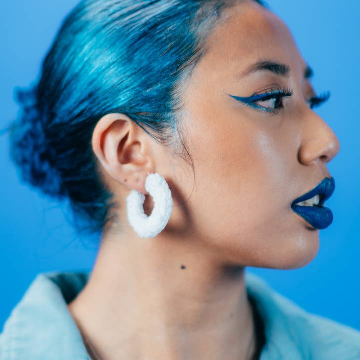 Seraphtive LLC - Wholesale Hoop Earrings - Itty Bitty Sunset Hoops in A Cloudy Dream