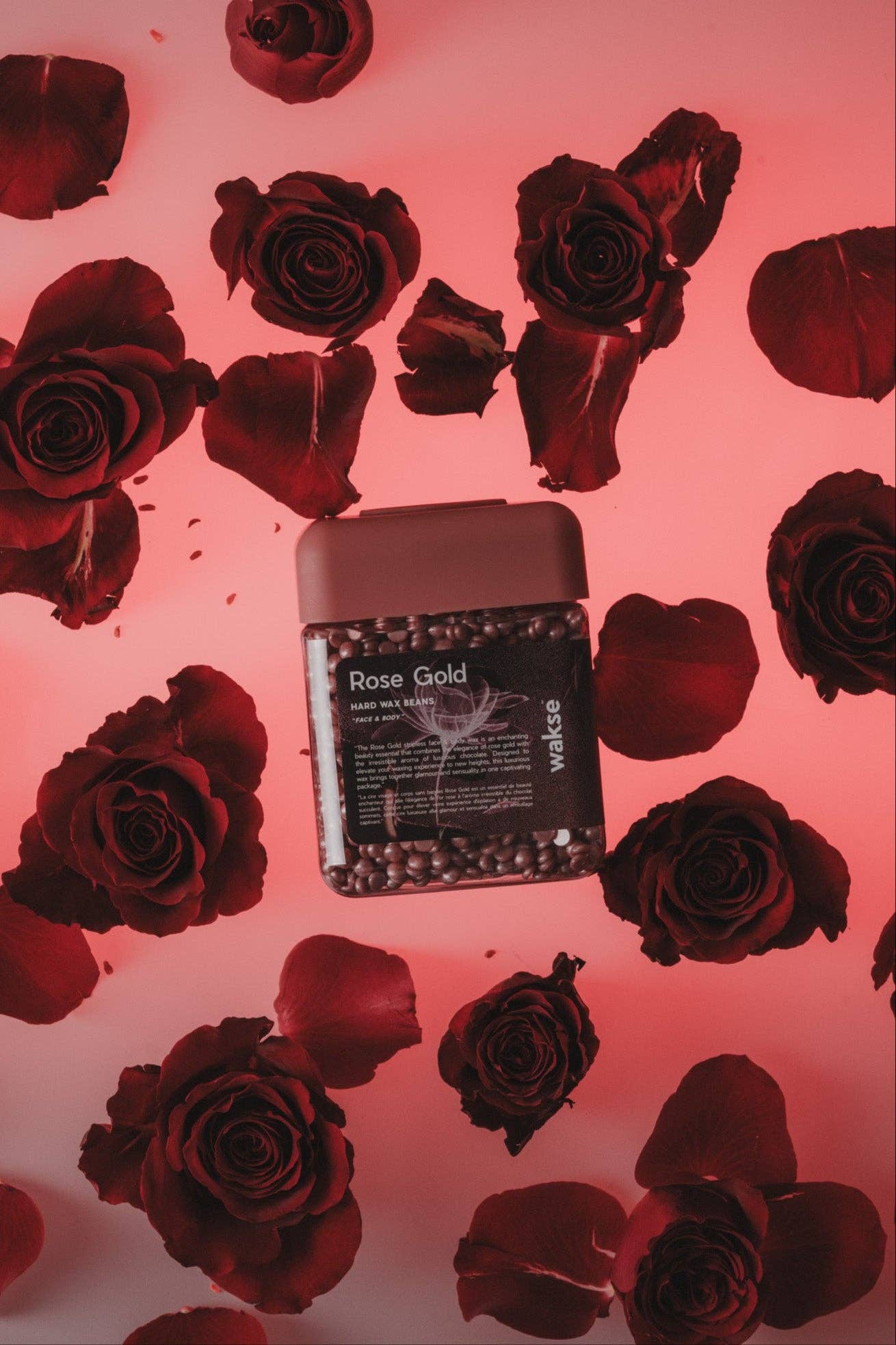 wakse - Wholesale Body Hair Removal Product - wakse Hard Wax Beans - Rose gold - Large