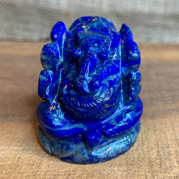 Lapis Ganesha Sculpture for wholesale by Shakti SOULutions