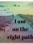 I Am On The Right Path Holographic Sticker for wholesale by Deserved Happiness