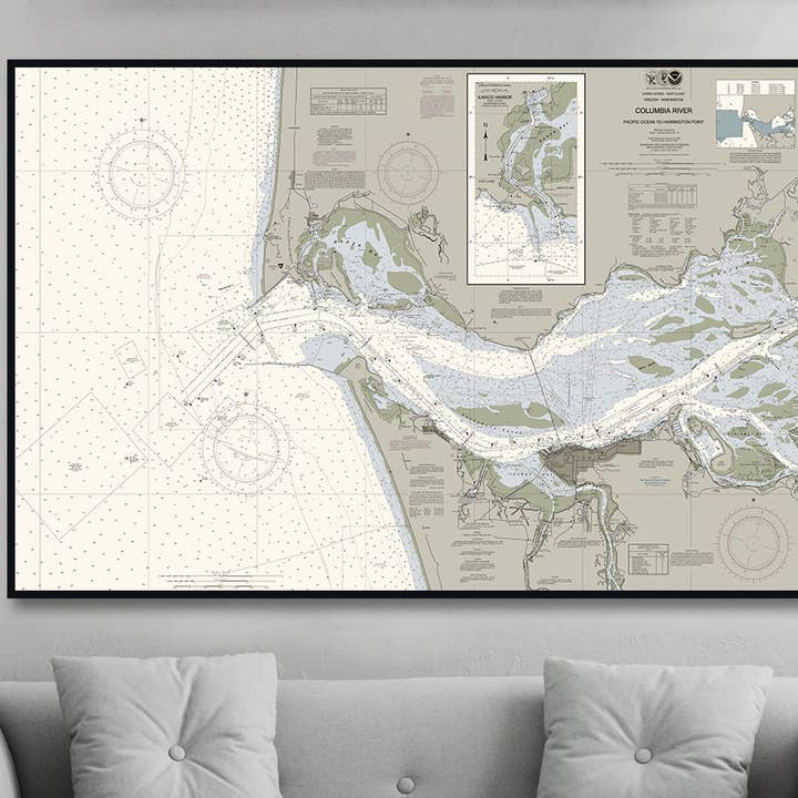 Columbia River - Astoria - Oregon for wholesale by The Nautical Chart Co.