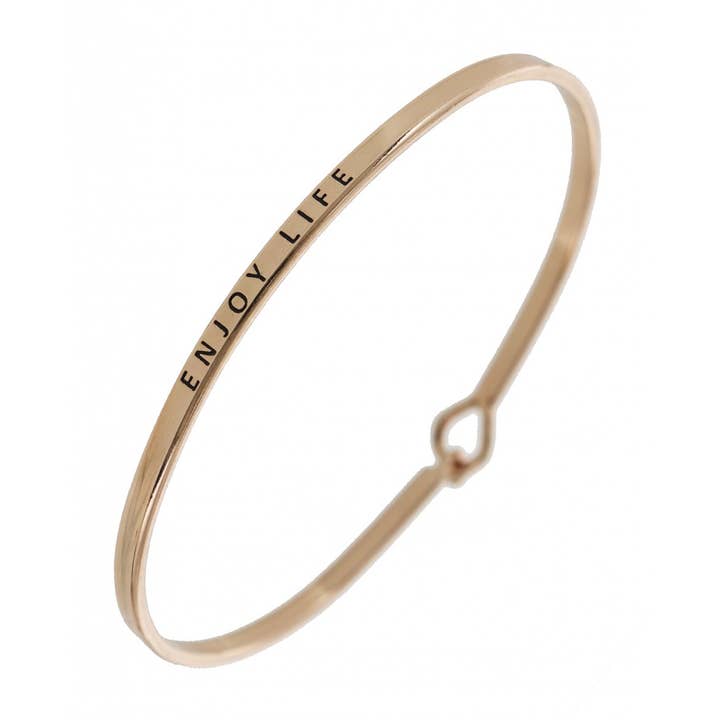 FR5740 ENJOY Life_3mm Meddelandearmband för wholesale av 0011 PREMIERE